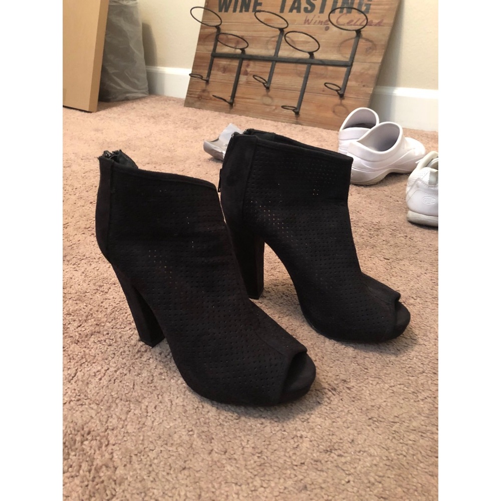 Black Bootie Heels